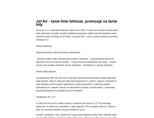Tablet Screenshot of jetair.pl