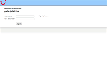 Tablet Screenshot of gate.jetair.be